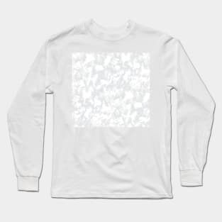 Light Gray Contrast Brushstrokes Long Sleeve T-Shirt